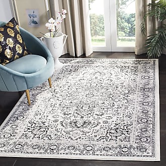 Safavieh Skyler Collection 9 x 12 Grey/Ivory SKY126K Boho Chic Distressed Medallion Non-Shedding Living Room Bedroom Dining Home Office Area Rug