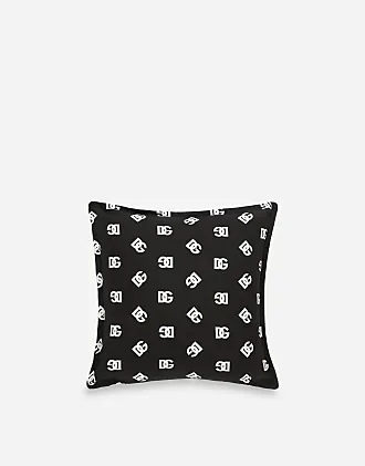 Dolce & Gabbana Small Blu Mediterraneo-print Canvas Cushion - White