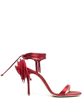 MAGDA BUTRYM Appliquéd satin sandals