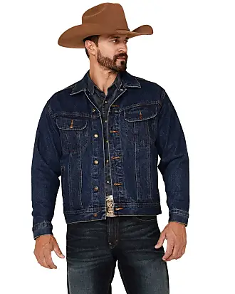 Wrangler Men's Big Cowboy Cut Western Lined Jacket, Sherpa/Denim, Large Tall