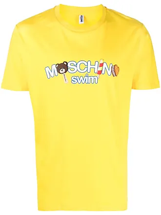 Moschino logo-print cotton T-shirt - Yellow