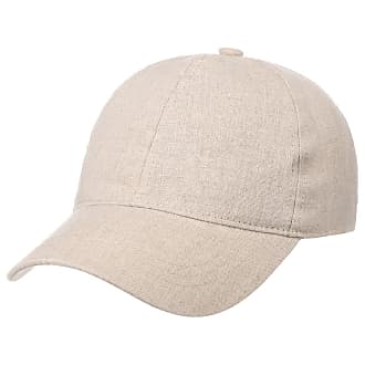 Summer Pepita Linen Blend Baseball Classic Cap in Light Brown by