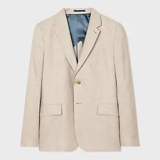 Bugatchi Linen & Cotton Blazer in Beige