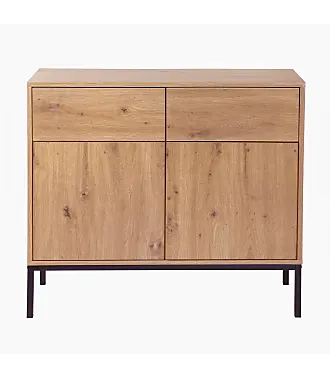 ETHNICRAFT mobile credenza WAVE con 2 ante scorrevoli e 2 cassetti 