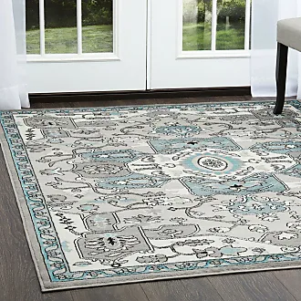 Home Dynamix Tremont Lincoln Gray Area Rug 5 ft. 2 in. Round