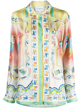 Camilla Sea Charm chain-print silk shirt - Multicolour