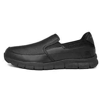 Skechers Men's Bregman-Selone Shoe, Black Leather, 7.5 Medium US