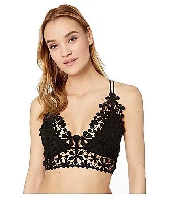 Lindex Giovanna lace strappy bandeau bralette in black