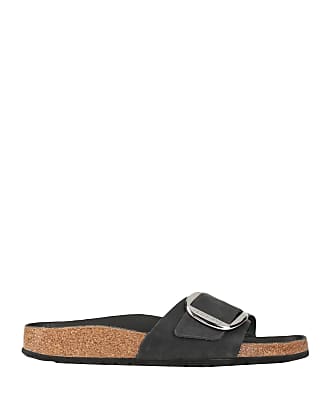 Birkenstock - Arizona Big Buckle Papilio Shearling Sandals - Black - IT37 - Net A Porter