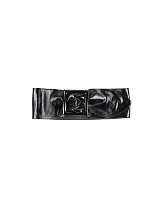 Saint Laurent - monogram leather belt - women - Calf Leather - 65 - Black