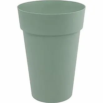 Soucoupe Carrée TOSCANE 40CM pour Pot de Fleurs 50CM Vert laurier - Eda