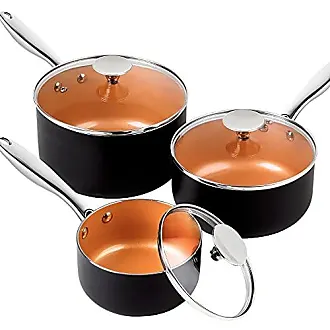 MICHELANGELO Stainless Steel Saucepan Set with Lids 1QT & 2QT & 3QT,  Stainless Steel Sauce Pot Set 6pcs, Induction Saucepans, Nonstick Sauce Pan  Set