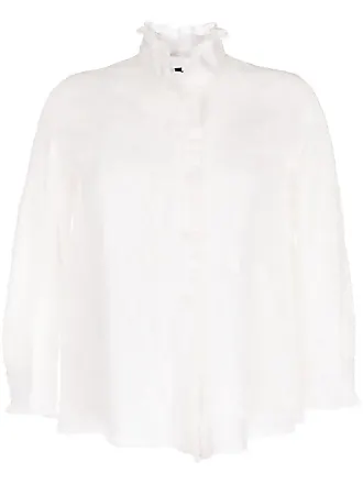 SHIATZY CHEN tulle panelled silk blouse - Black