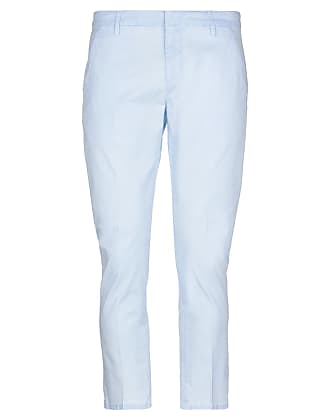 Pantalone con logo metallico da Uomo di Dondup in Blu eleganti e chino da Pantaloni casual Uomo Abbigliamento da Pantaloni casual 