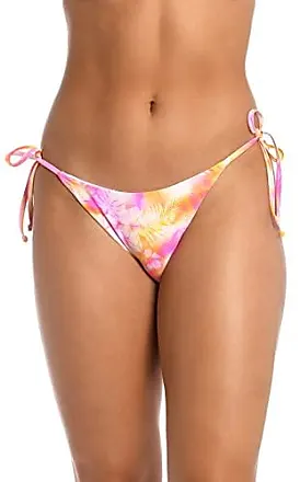 Womens Side Tie G String Swimsuit Bottom in Fuchsia