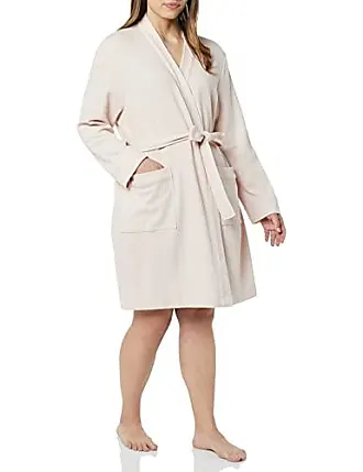 Essentials Women's Lightweight Waffle Mid-Length Robe, Jade Green,  X-Small