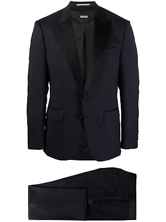 BOSS single-breasted two-piece suit - men - Virgin Wool/Silk/Viscose/Polyester - 46 - Blue