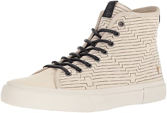 Frye Mens Ludlow High Sneaker, Off-White Print, 7.5