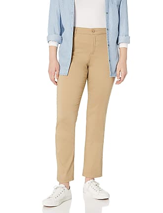 Gloria Vanderbilt Womens Anita Straight Leg Pant Casual, Perfect Khaki, 12