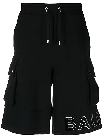 Balmain logo-buckle Leather Shorts - Farfetch