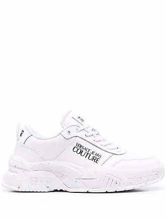 VERSACE JEANS COUTURE Outlet: sneakers in stretch knit - White | VERSACE  JEANS COUTURE sneakers 74YA3SA3ZS446 online at GIGLIO.COM