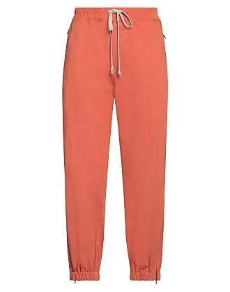 Rick Owens bias-cut velvet-effect trousers - Orange