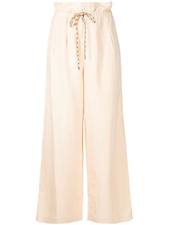 Alice & Olivia Henry paperbag-waist trousers - women - Cotton - 4 - Neutrals