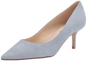 Nine West Womens Arlene Pump, Light Blue Suede, 11