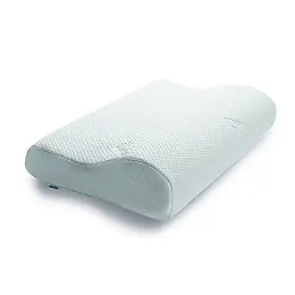 TEMPUR Oreiller ergonomique pour dormir sur le côté et sur le dos, Mousse  viscoélastique à mémoire de forme, Blanc, M (50 x 31 x 10/7 cm)