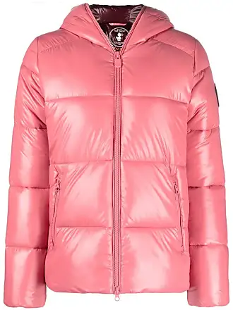 Save The Duck logo-patch Padded Puffer Jacket - Pink