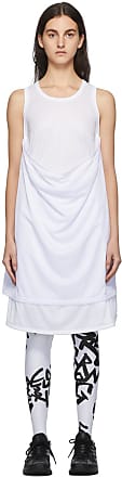 Comme Des Garçons White Mesh Jersey T-Shirt Dress