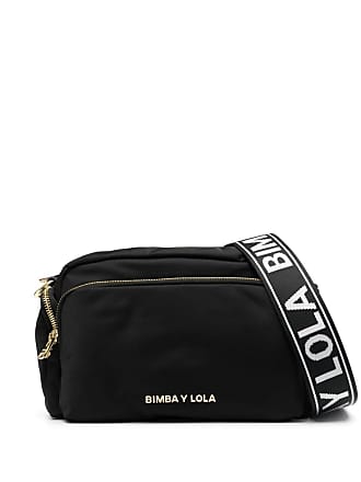 Bimba Y Lola Logo-plaque Rope-detail Crossbody Bag In Black