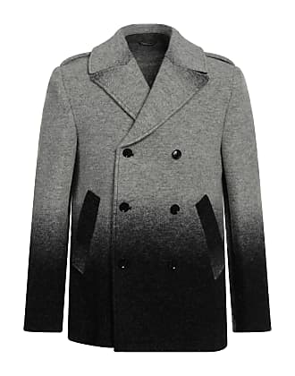 Manteau long Flannelle Daniele Alessandrini pour homme en coloris Noir Homme Vêtements Manteaux Manteaux longs et manteaux dhiver 