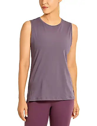 CRZ YOGA Women's Workout Tank Tops Racerback Tops Sports Shirts - Built in  Bra Arctic Plum XX-Small : : Clothing, Shoes & Accessories