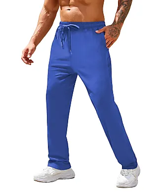 BALEAF Mens Sweatpants Cotton Yoga Pants Open Bottom Joggers