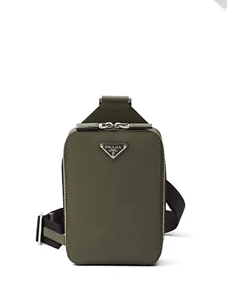 Prada logo-lettering Saffiano Leather Shoulder Bag - Farfetch