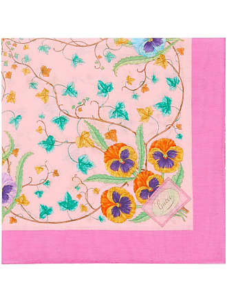 Gucci Set Of Three Paisley Print Cotton Pocket Squares, $235