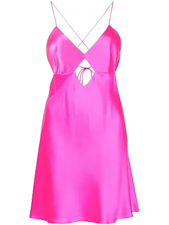 Michelle Mason cut out-detail silk maxi dress - Purple