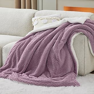 Bedsure Light Purple Fleece Blanket for Couch - Super Soft Cozy Blankets  for Women, Cute Small Blanket for Girls, 50x70 Inches