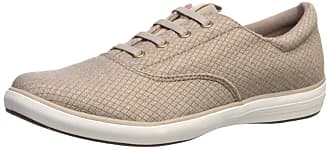 Grasshoppers Womens Windsor Bow Canvas/Stripe Sneakers 9 M US Drizzle 