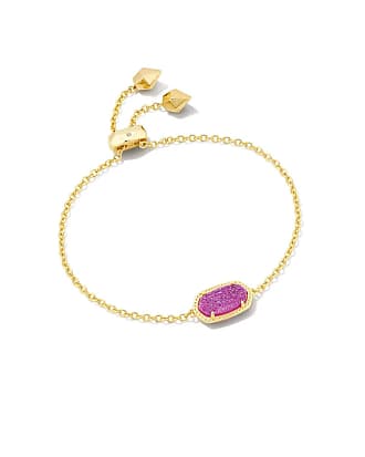 Elaina Gold Friendship Bracelet in Rose Quartz