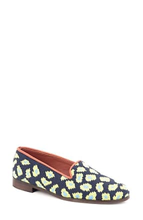 By Paige Women's Needlepoint Mule in Bees on Lime