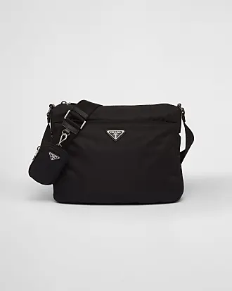 Shop PRADA 2023 SS Plain Leather Logo Messenger & Shoulder Bags