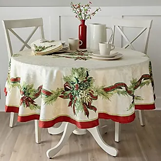 Fall Oval Floral Bird Tablecloth,Rustic Farmhouse French Tablecloth for  Oval Tables 60 x 102,Perfect for Kitchen Dinner,Restaurant,Holiday Picnic