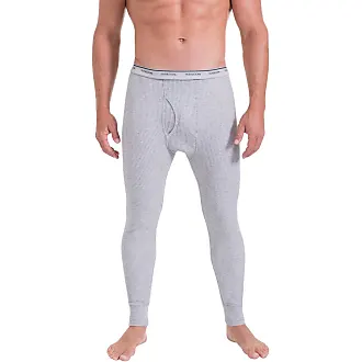 Fruit of the Loom Men's 2 Pack Waffle Knit Thermal Underwear Pants