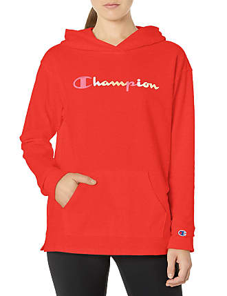 white champion hoodie red writing