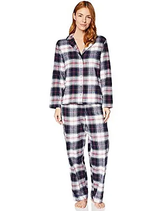 Pyjama femme Flanelle Coton Home Wear Suit Automne Hiver Pyjamas Plaid  Imprimé Sleep Tops