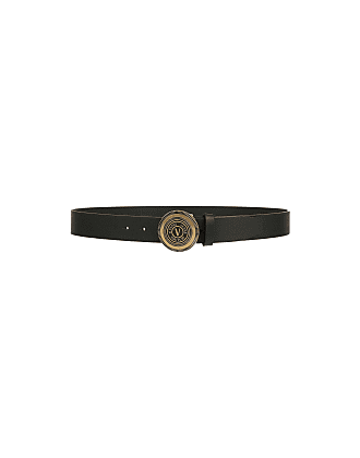 Gucci Double G Wide Leather Belt Pearl Buckle 1.5 Width Black in Smooth  Leather with Gold-tone - US