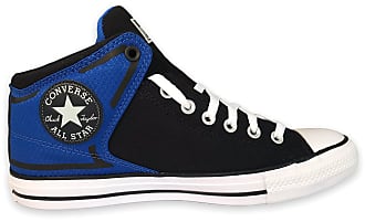 converse blue and black