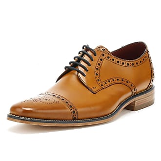 Mens Hurst F fitting tan leather lace up shoe by Loake £115.00 
